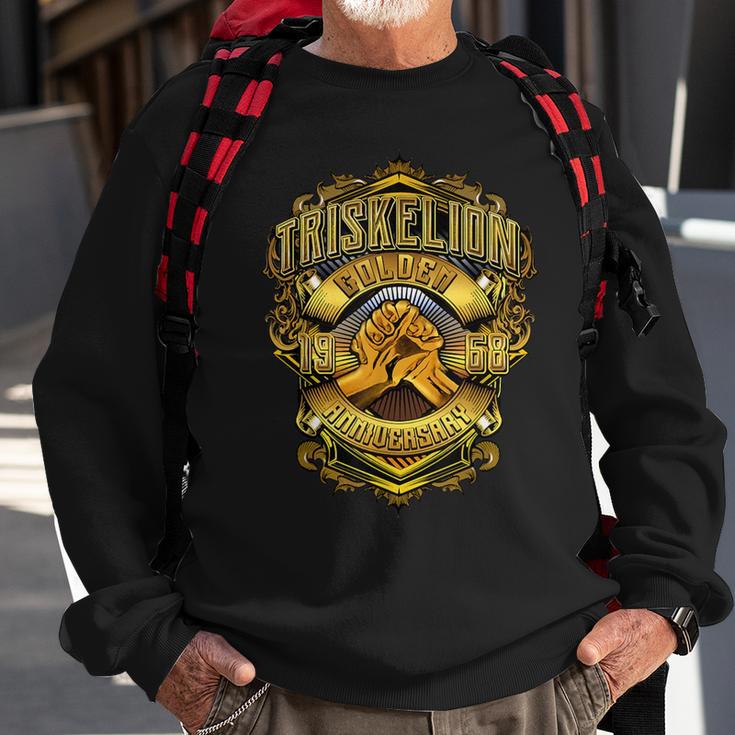 Tau Gamma Phi Fraternity Handshake Golden Anniversary Sweatshirt Gifts for Old Men