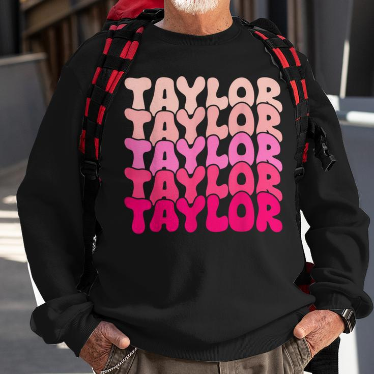 Taylor Vintage Personalized Name I Love Taylor Sweatshirt Gifts for Old Men