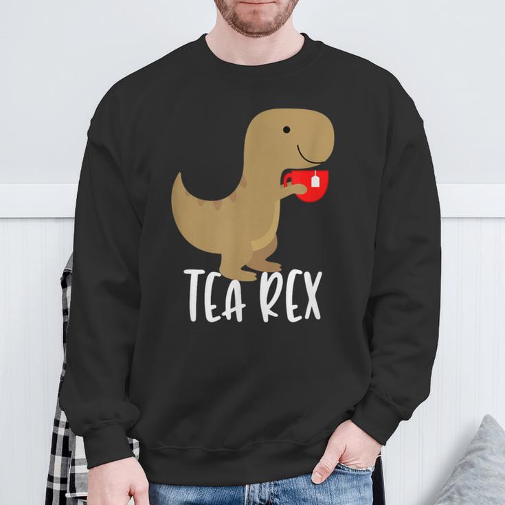 Tea Rex Cute Tyrannosaurus Dino Sweatshirt Geschenke für alte Männer