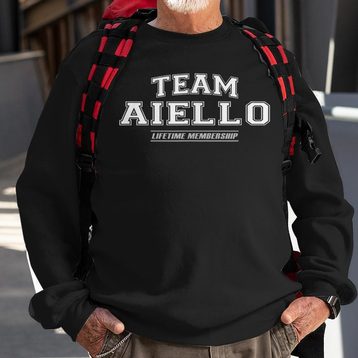 Team Aiello Proud Family Surname Last Name Sweatshirt Gifts for Old Men