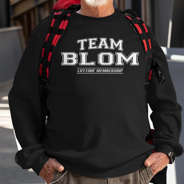 Team Blom Proud Family Surname Last Name Sweatshirt Gifts for Old Men
