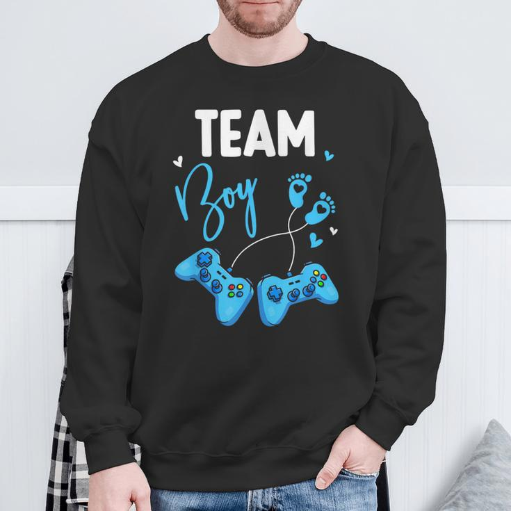 Team Boy Gender Reveal Baby Video Games Gamer Sweatshirt Gifts for Old Men