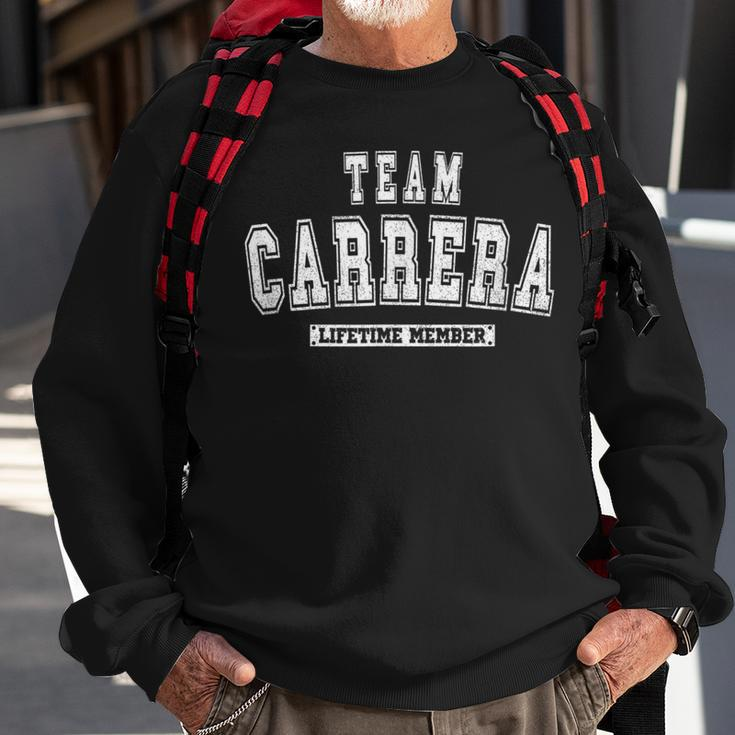 Team Carrera Lifetime Member Family Last Name Sweatshirt Gifts for Old Men