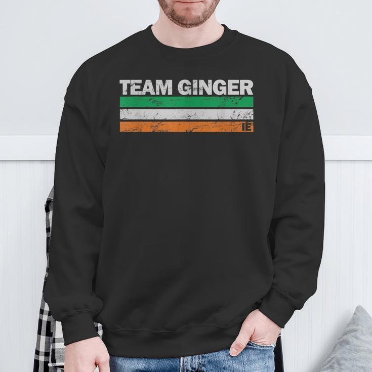 Team Ginger Ireland Flag Irish Pride Sweatshirt Gifts for Old Men
