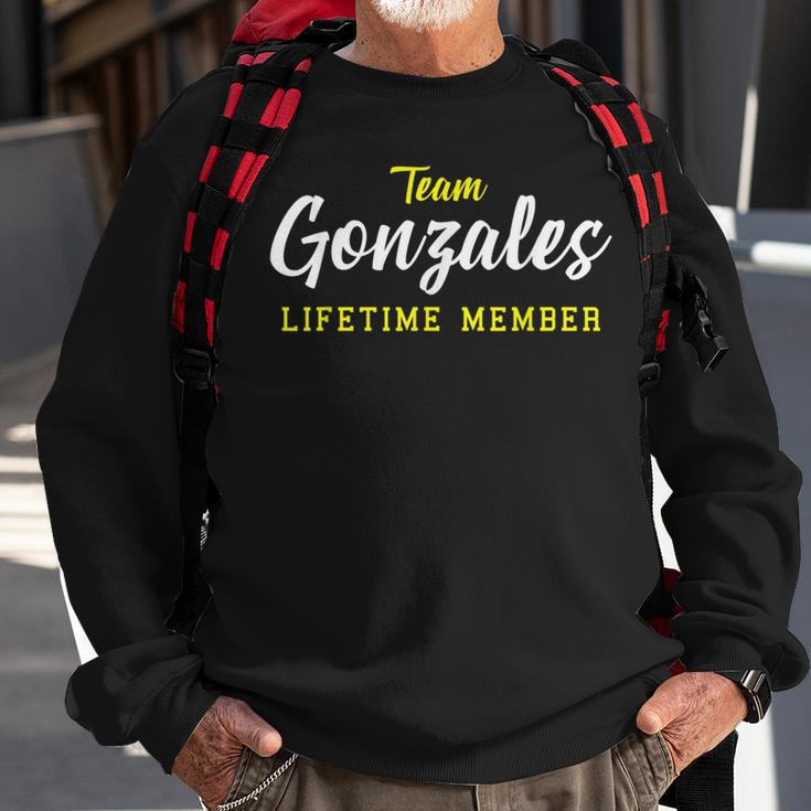 Team Gonzales Lifetime Member Surname Birthday Wedding Name Sweatshirt Gifts for Old Men