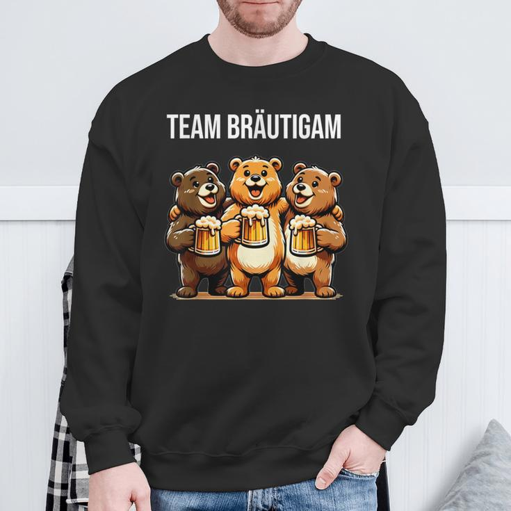 Team Groom Jga Stag Party Bear Jga Sweatshirt Geschenke für alte Männer