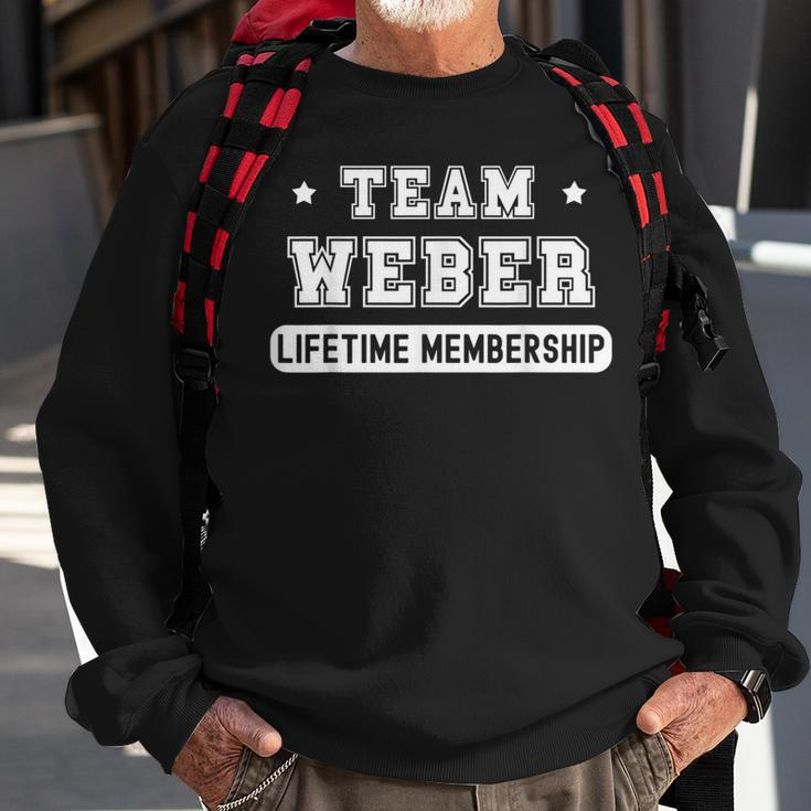Team Weber Lifetime Membership Family Last Name Sweatshirt Gifts for Old Men