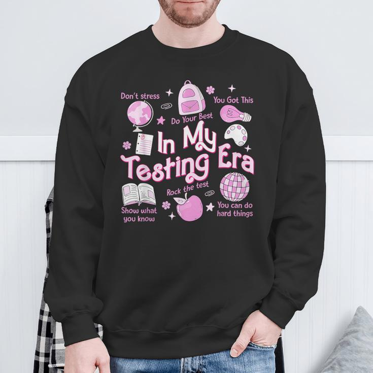In My Testing Era Teachers Student Rock The Test Testing Day Sweatshirt Gifts for Old Men