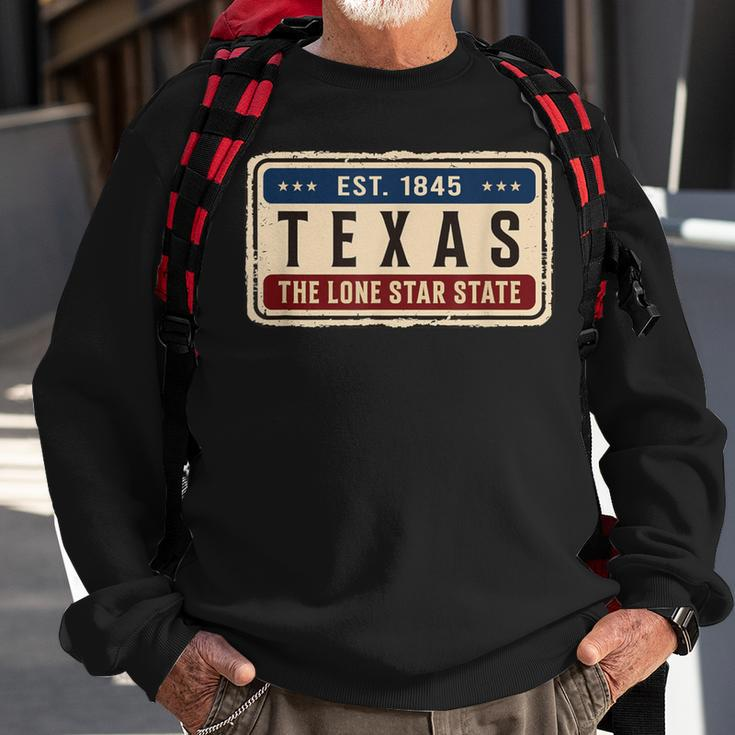 Texas Retro Vintage Classic Sweatshirt Gifts for Old Men