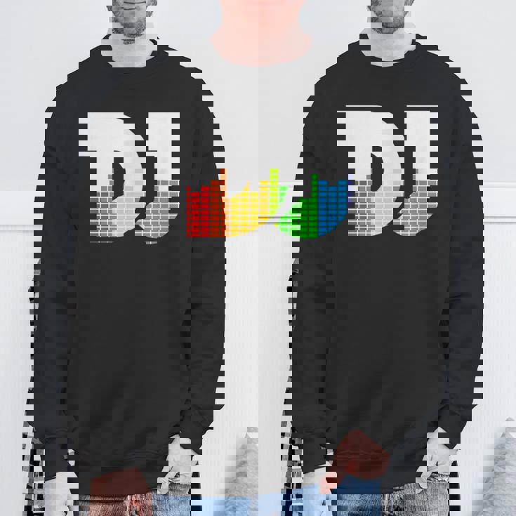 Texto De Dj Con Ecualizador De Coloración Led Para Discjockey Dj Camisa de entrenamiento Regalos para ancianos