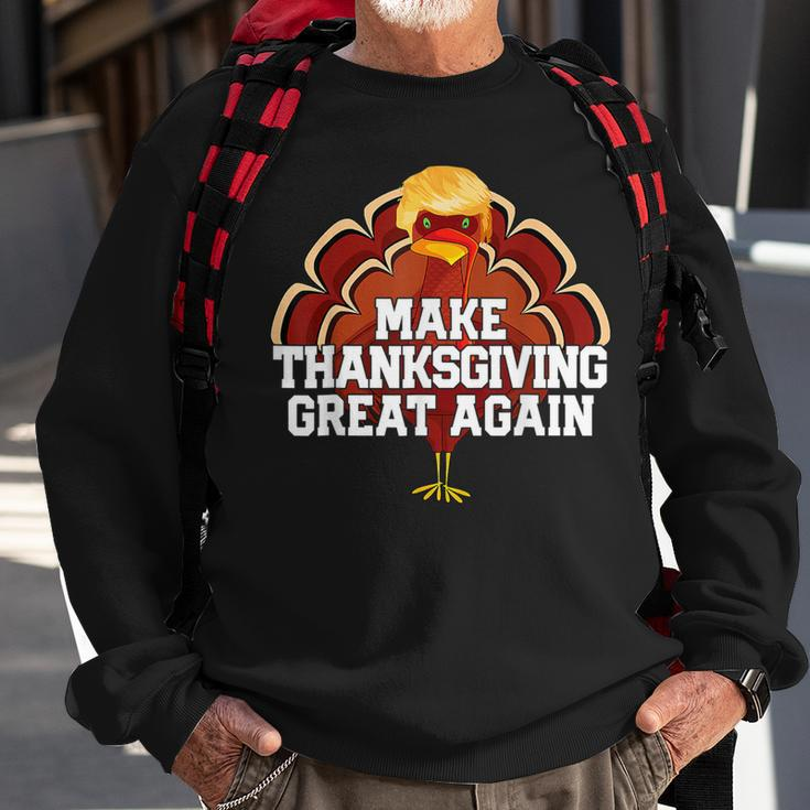 Make Thanksgiving Great Again Trump Turkey 2024 Sweatshirt Gifts for Old Men