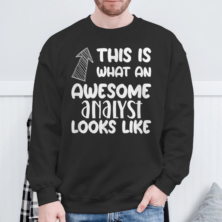 Toller Analyst Lustiger Beruf Sweatshirt Geschenke für alte Männer