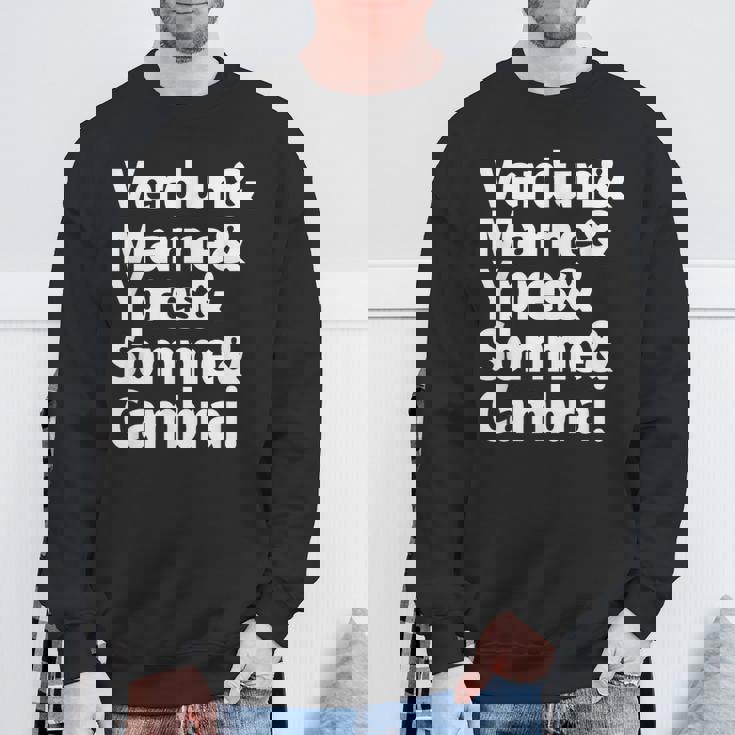 History Lovers Batallas De La Primera Guerra Mundial Historiador Camisa de entrenamiento Regalos para ancianos