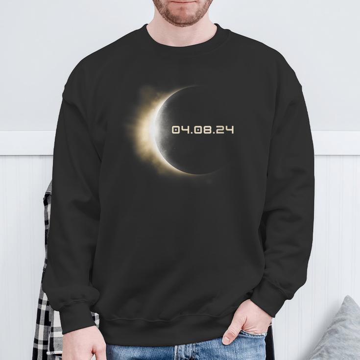 Total Solar Eclipse 2024 America Totality Eclipse 040824 Sweatshirt Gifts for Old Men