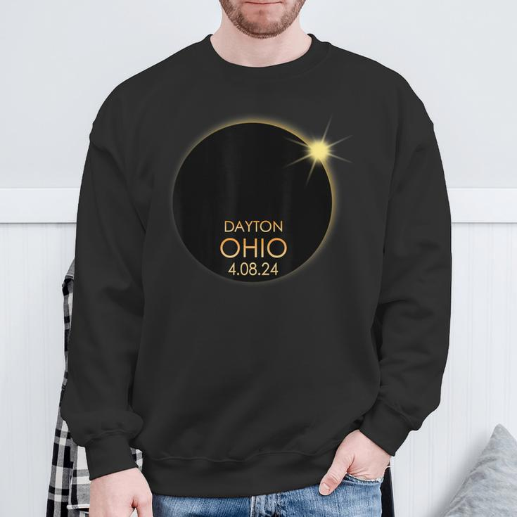 Total Solar Eclipse In Dayton Ohio 2024 Totality Sweatshirt Gifts for Old Men
