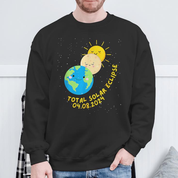 Totale Sonnenfinsternis 2024 Süße Sonnenfinsternis Sweatshirt Geschenke für alte Männer