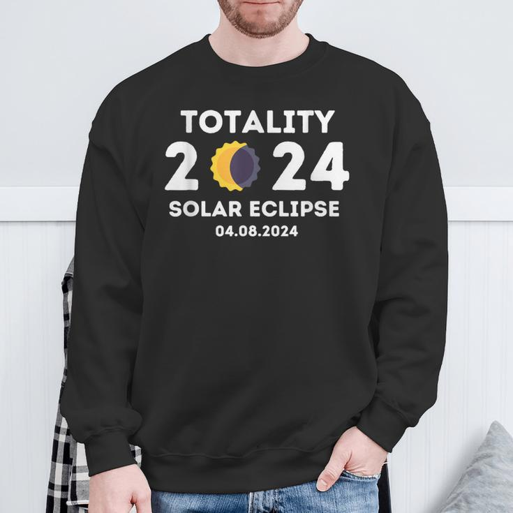 Totality 2024 Solar Eclipse Total Solar Eclipse 2024 Sweatshirt Gifts for Old Men