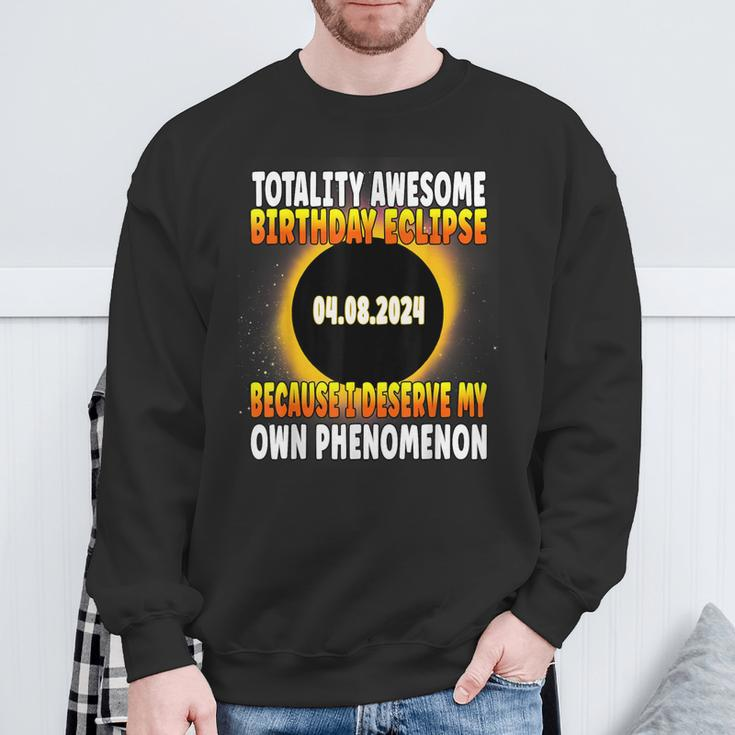 Totality Awesome Birthday Eclipse Total Solar Eclipse Bday Sweatshirt Gifts for Old Men