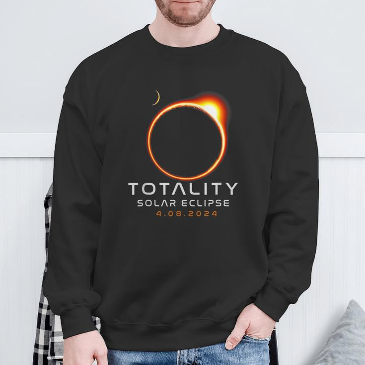 Totality Solar Eclipse 40824 Total Solar Eclipse 2024 Sweatshirt Gifts for Old Men