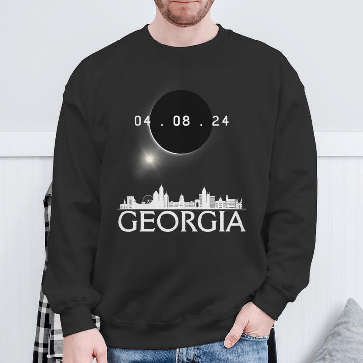 Totality Total Solar Eclipse 40824 Georgia Eclipse 2024 Sweatshirt Gifts for Old Men