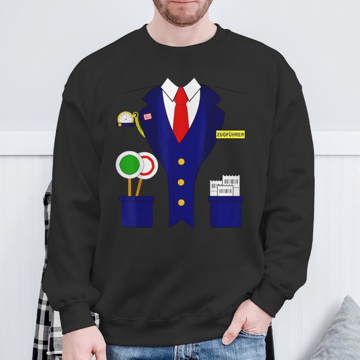 Trainführer Schaffner Train Train Driver Carnival Costume Sweatshirt Geschenke für alte Männer