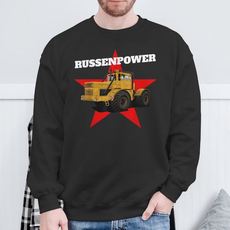 Traktor Kirowetz K700 Black Sweatshirt Geschenke für alte Männer
