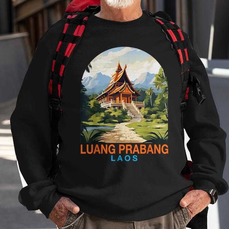Travel Adventure Trip Summer Vacation Luang Prabang Laos Sweatshirt Gifts for Old Men