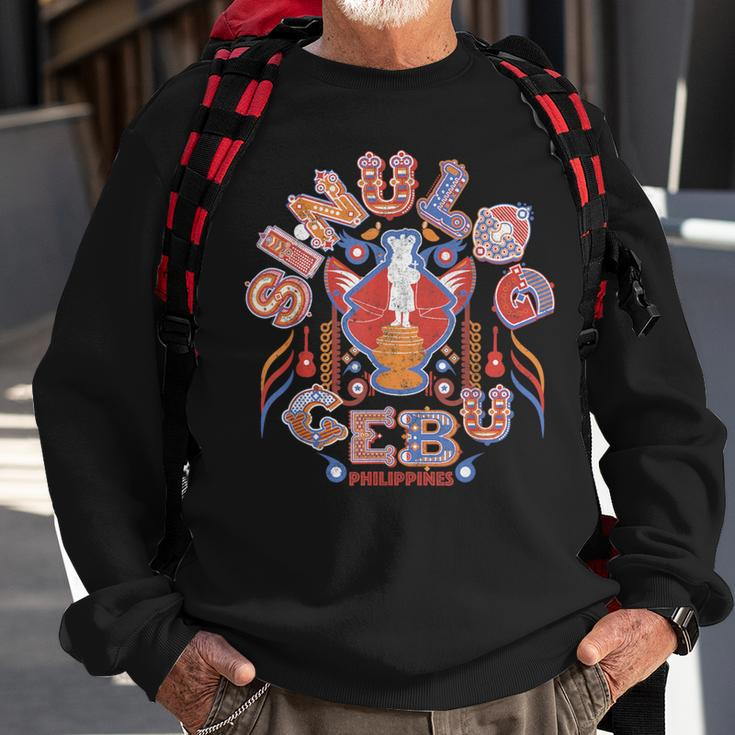 Travel Asia Philippines Sinulog Cebu Vacation Souvenir Sweatshirt Gifts for Old Men