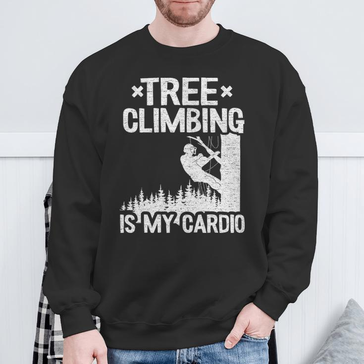 Tree Climbing Is My Cardio Arborist Sweatshirt Gifts for Old Men