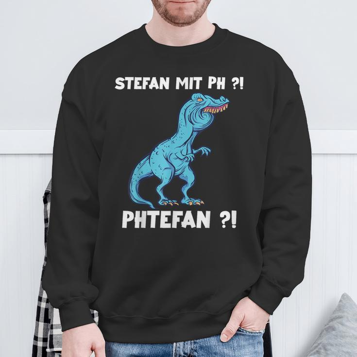 Trex Meme Dinosaur With Overbite Stefan With Ph Stephan S Sweatshirt Geschenke für alte Männer