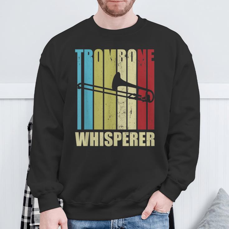 Trombone Whisperer Trombonist Musician Trombone Sweatshirt Gifts for Old Men