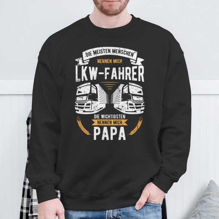 Truck Driver Die Wichtigsten Nennen Mich Papa Laster Trucker Sweatshirt Geschenke für alte Männer