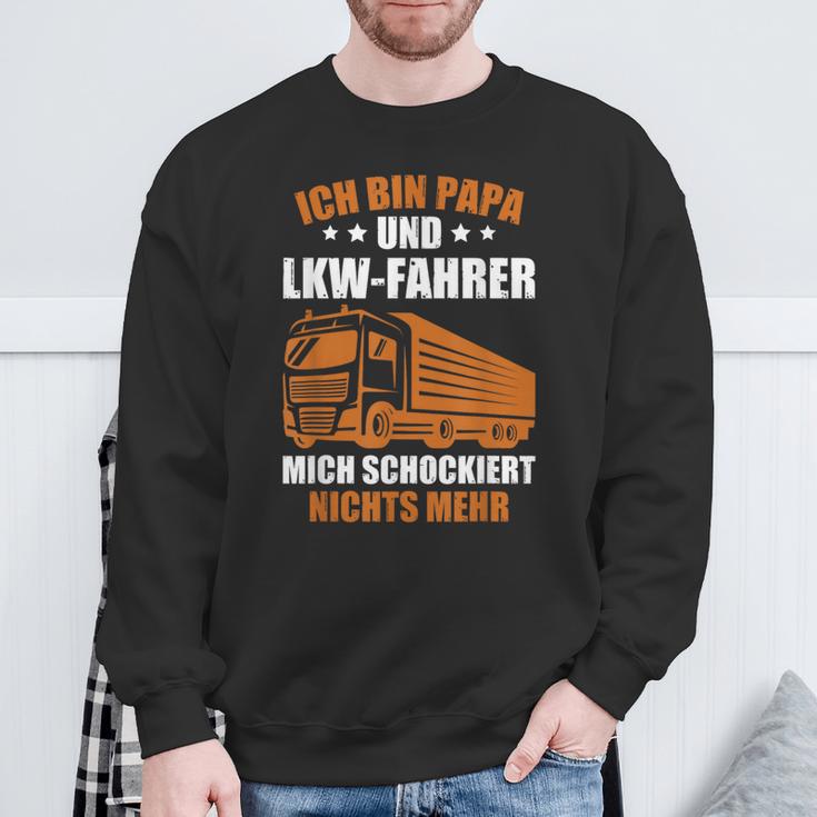 Truckeratertag Lkw-Fahrer Ich Bin Papa Und Lkwfahrer Truck Sweatshirt Geschenke für alte Männer