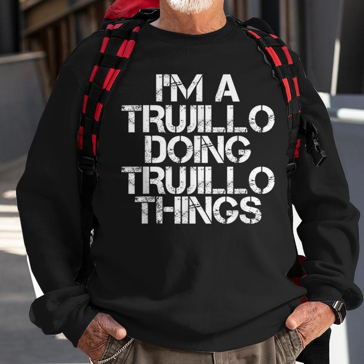 Trujillo Surname Family Tree Birthday Reunion Sweatshirt Gifts for Old Men