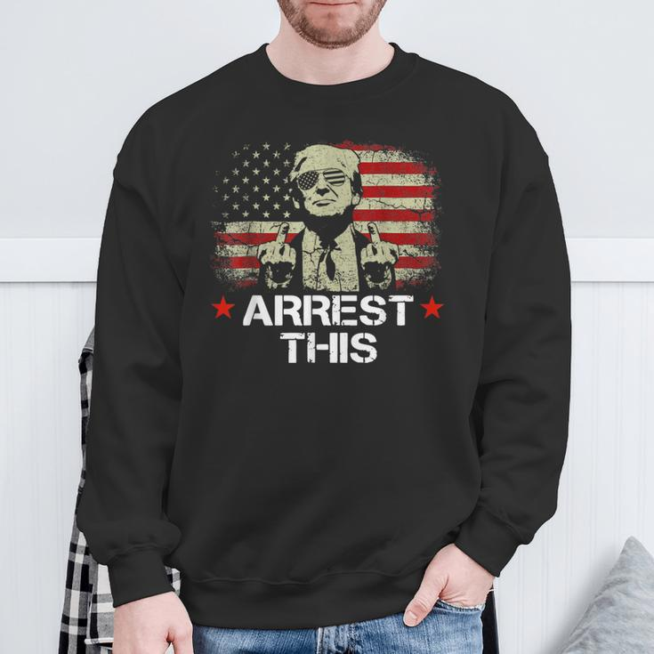 Trump Arrest This Trump 2024 Convicted Felon Sweatshirt Gifts for Old Men