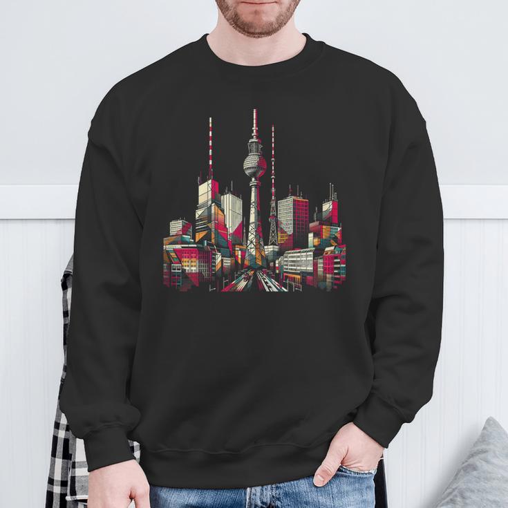 Turm Über Berlin Sweatshirt Geschenke für alte Männer