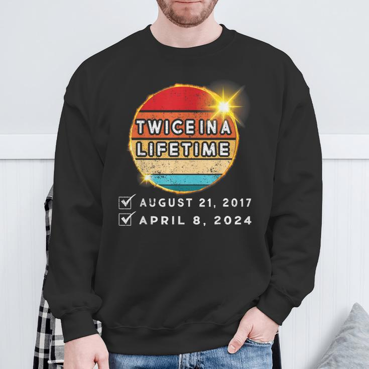 Twice In A Lifetime Solar Eclipse 2024 Totality 2017 Boys Sweatshirt Gifts for Old Men