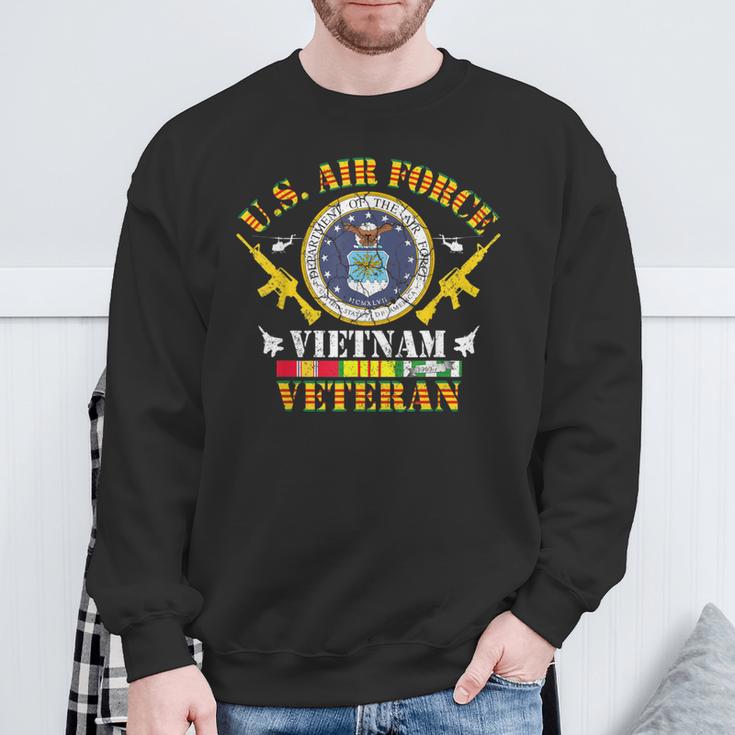 Us Air Force Vietnam Veteran Vintage Flag Veterans Day Mens Sweatshirt Gifts for Old Men