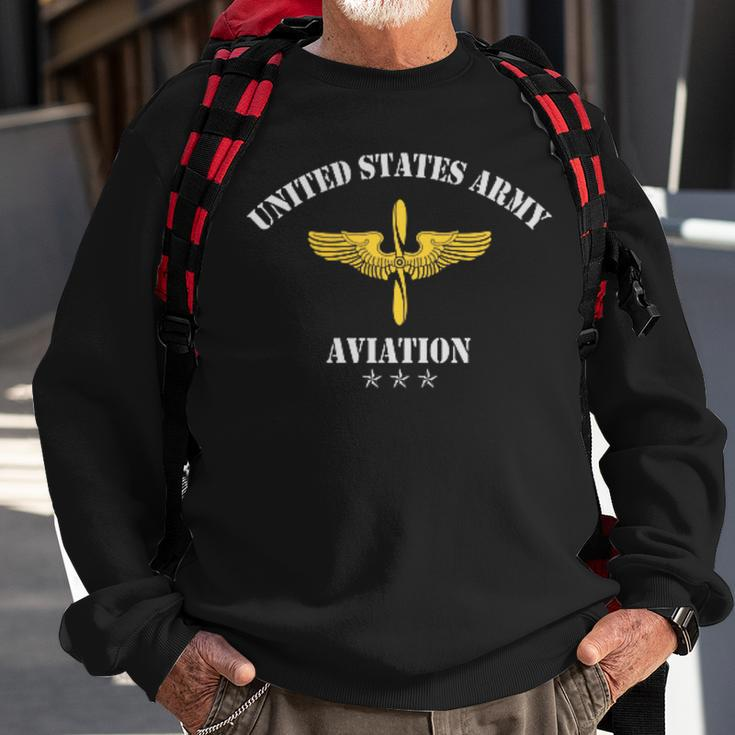 US Army Aviation Veteran Military Veterans Day Mens Sweatshirt Gifts for Old Men