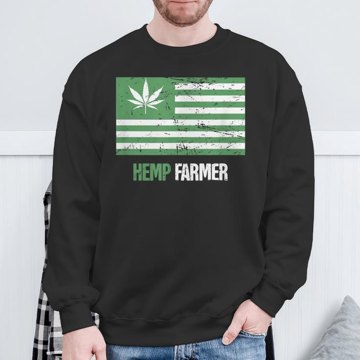 Usa Hemp Farming Organic Horticulture Hemp Farmer Sweatshirt Gifts for Old Men