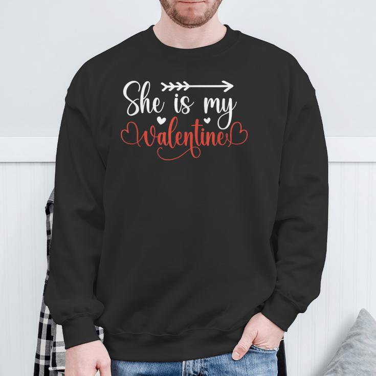 Valentine Couple Matching Him From Her He Is My Valentine Sweatshirt Gifts for Old Men