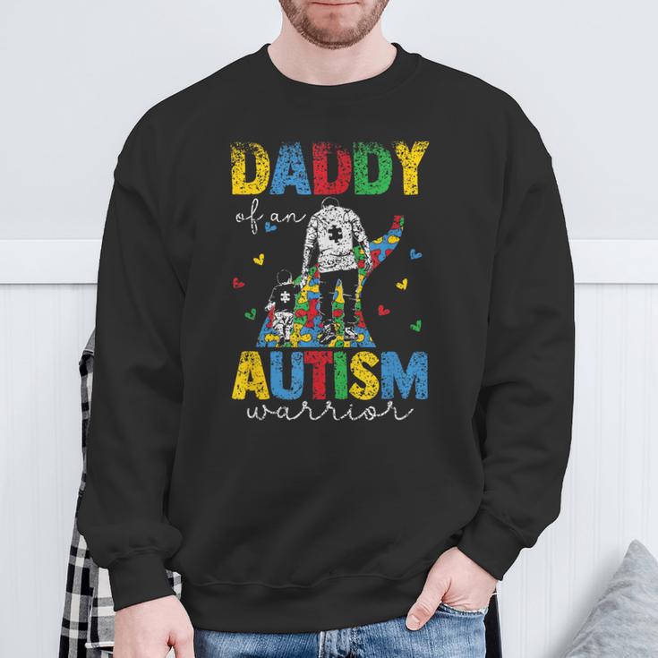 Vater Eines Autismus Kriegers Autisten Autist Autismus Papa Sweatshirt Geschenke für alte Männer