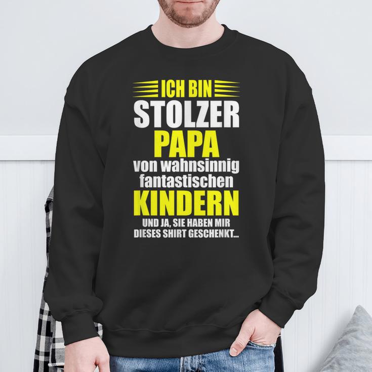 Vater Stolzer Papaatertag Spruch Sprüche Geschenkidee Sweatshirt Geschenke für alte Männer