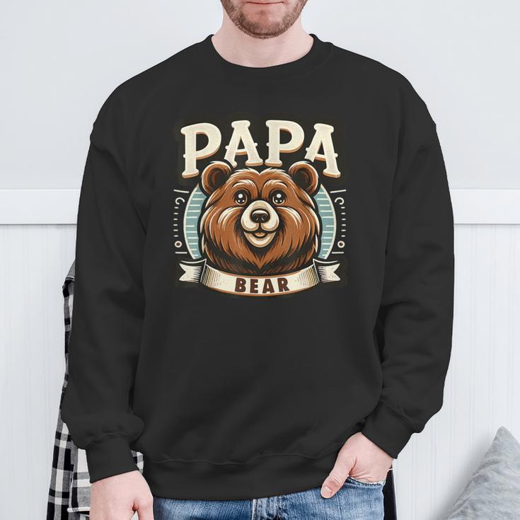 Vater Zumatertag Papa Bear Papa Sweatshirt Geschenke für alte Männer