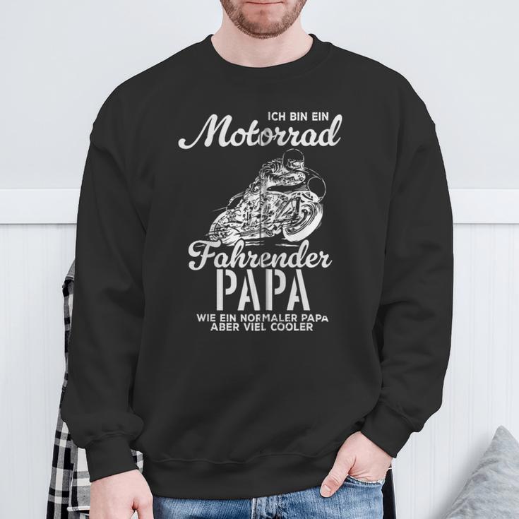 Vateratertag Geschenk Biker Papa Motorrad Spruch Kapuzenjacke Sweatshirt Geschenke für alte Männer