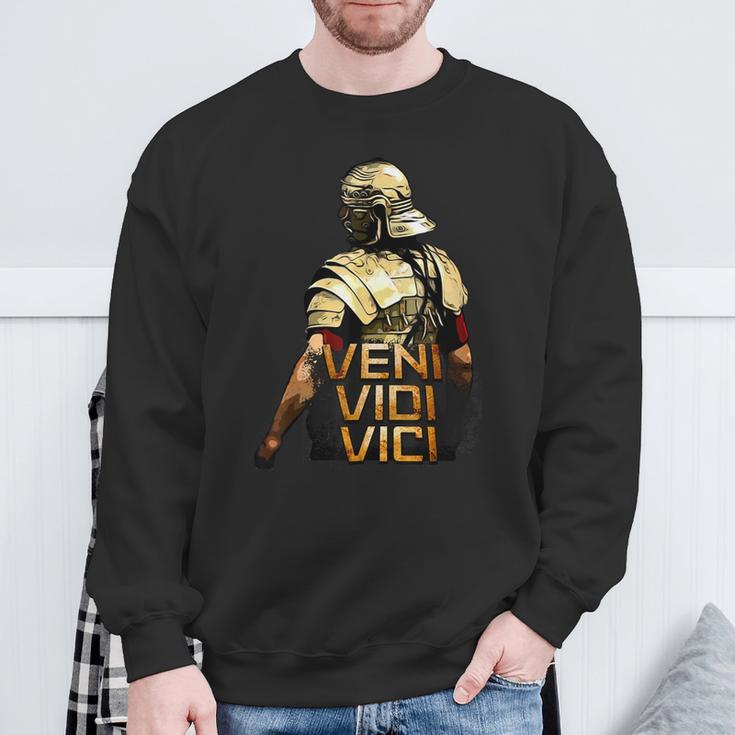 Veni Vidi Vici Spqr Roman Empire Quote Sweatshirt Geschenke für alte Männer