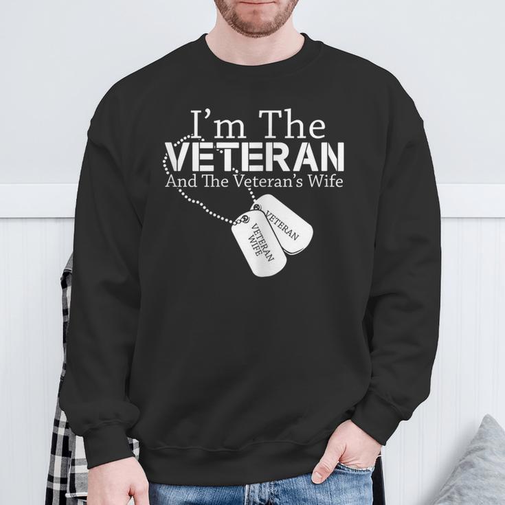 I Am The Veteran Veterans Day Us Military Patriotic Sweatshirt Gifts for Old Men