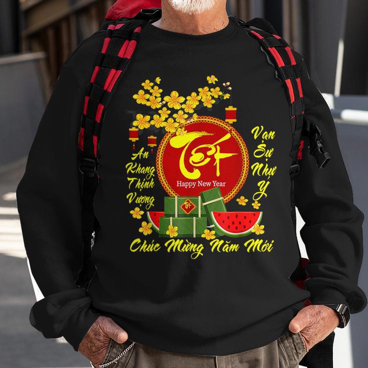 Vietnamese Lunar New Year 2024 Tet Viet Chuc Mung Nam Moi Sweatshirt Gifts for Old Men