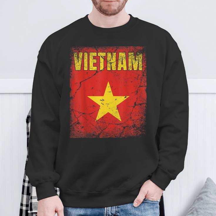 Vietnamietnamesischietnamietnam-Flagge Sweatshirt Geschenke für alte Männer