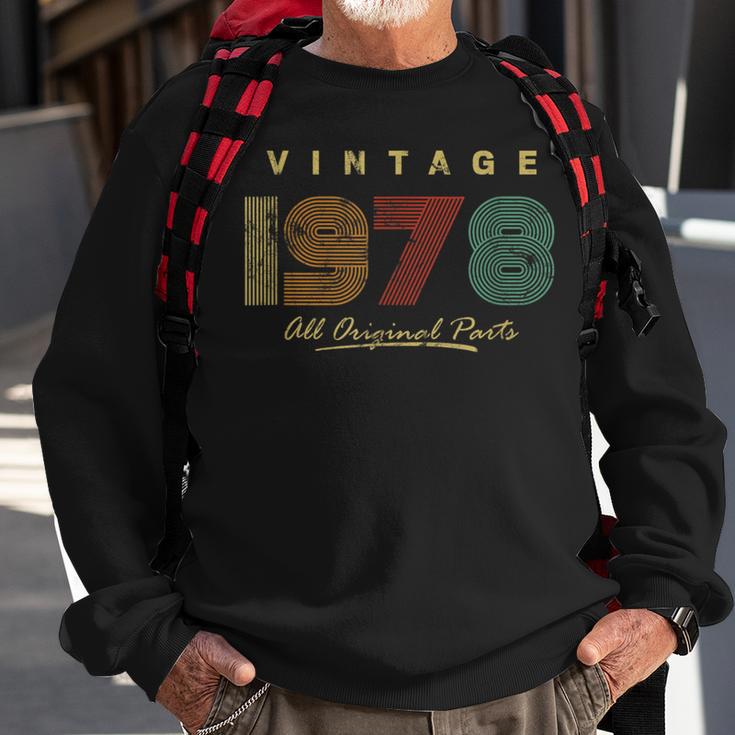 Vintage 1978 All Original Parts Retro 43Th Birthday Sweatshirt Gifts for Old Men